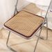 【 1316 People's Collection 】 Summer Rattan Mat, Office Non Slip Breathable Cool Car Student Chair Cushion, Stool_maomaolike.com