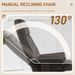 HOMCOM Recliner With Ottoman, Swivel Recliner Chair And Ottoman, Leather Reclining Chair With High Back And Wood Frame For Living Room, Bedroom, Brown_maomaolike.com