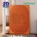 Inspirational Dostoevsky Quote Painting Poster, Vintage Warm Orange With Golden Ornate Border Poster, Thought-provoking Literary Wall Decor For Home_maomaolike.com