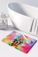 Dachshund Hippie Dawg Memory Foam Kitchen Mat Machine Washable Anti-Fatigue Mat Cushion Comfort Bath Mat Or Kitchen Rug_maomaolike.com