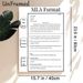 MLA Format Guide Painting Poster, Informative Structured Academic Reference Poster, Practical Essay Formatting Aid Suitable For Classroom, Study Space_maomaolike.com