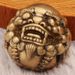 Brass Handball Smiling Face Pixiu Walnut Retro Elderly Finger Exercise Copperware Daily Progress Gold Pair Handle Piece_maomaolike.com
