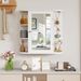 Wall-Mounted Bathroom Mirror Cabinet With Storage Shelves_maomaolike.com