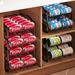 4 Tiers Can Organizer Rack, 48 Cans Soda Can Dispenser Organizer For Refrigerator, Set Of 2 Stackable Beverage Dispenser Rack_maomaolike.com