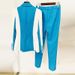 Women's Clothing 2024 new celebrity fashion contrast color matching one button suit skinny pants suit two piece set_maomaolike.com