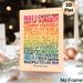 Inspirational Equal Rights Quote Painting Poster, Vibrant Gradient Text Art Poster, Uplifting Motivational Message Suitable For Home Office, Living_maomaolike.com