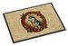 Alaskan Klee Kai Christmas Flowers Doormat Front Door Mat Indoor Outdoor Rugs For Entryway, Non Slip Washable Low Pile, 24H X 36W_maomaolike.com