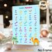 Arabic Alphabet Painting Poster, Vibrant Illustrated Arabic Alphabet With Camel & Palm Trees Poster, Practical For Arabic Language Learning, Ideal For_maomaolike.com