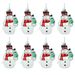 4pcs/box Christmas Tree Decoration New Christmas Nordic Painted Hanging Resin Pendant Snowman Hanging Creative_maomaolike.com