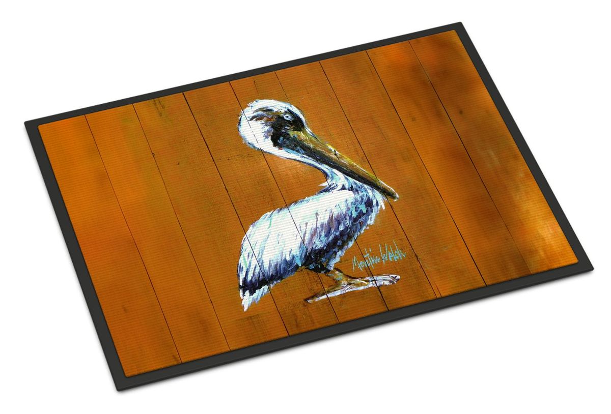 Hangin In Pelican Doormat Front Door Mat Indoor Outdoor Rugs For Entryway, Non Slip Washable Low Pile, 24H X 36W_maomaolike.com