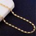 Fashion 18K Gold 2MM 16/18/20/22/24/26/28/30 Inch Side Chain For Women Men Jewelry 925 Silver Necklace_maomaolike.com