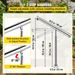 31.5in Outdoor Step Handrail - Suitable For 1 - 2 Steps, Indoor & Outdoor Use. Stainless Steel, Weather - Resistant Metal Rail In White For Porch, Deck And Stairs_maomaolike.com