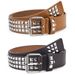 Fashion New Square Bead Rivet Metal Pyramid Men And Women Punk Hardware Jeans Y2K Designer Women's Belt_maomaolike.com