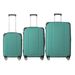 3-Piece Lightweight ABS Hardshell Luggage Set (20", 24", 26") In Fresh Green With Spinner Wheels, TSA Lock, And Adjustable Telescopic Handle - Durable Travel Suitcases_maomaolike.com