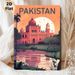 Pakistan Landmark Scenery Painting Poster, Warm-toned Retro Illustrated Poster, Travel-inspired Wall Decor Ideal For Living Room, Bedroom Or Study_maomaolike.com