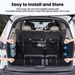 Trunk Cargo Net For Toyota Sienna 2021-2024 2025 Accessories Envelope Style Mesh Trunk Net Organizer And Storage Stretchable Adjustable Elastic Nylon Rear Cargo Netting With Hooks_maomaolike.com