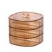 Dried Fruit Plate Light Luxury Creative Food Grade Double Layer Fruit Plate Storage Box with Lid Household Nut Snack Candy Dried Fruit Box_maomaolike.com