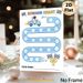 Astronaut Race Themed Reward Chart Painting Poster, Cute Cartoon Style Spaceman Driving Rocket Car On Track Poster, Practical Progress-tracking Option_maomaolike.com