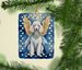White Poodle My Angel Porcelain Ornament Christmas Tree Hanging Decorations For Home Christmas Holiday, Rectangle, Gift, Multicolor_maomaolike.com