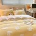 Wholesale 3D Jacquard Milk Four-Piece Double-Sided Velvet Autumn Winter Warm Cartoon Coral Fleece Cute 4-Piece Set_maomaolike.com