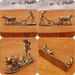 Old Cow Ancient Rural Farming Farmer And Ox Figurine Desktop Decoration Small Brass Metal Craft_maomaolike.com