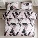 Bedding Sets Colorful Geometric Marble Pattern Printed Quilt Set Three Piece Set_maomaolike.com
