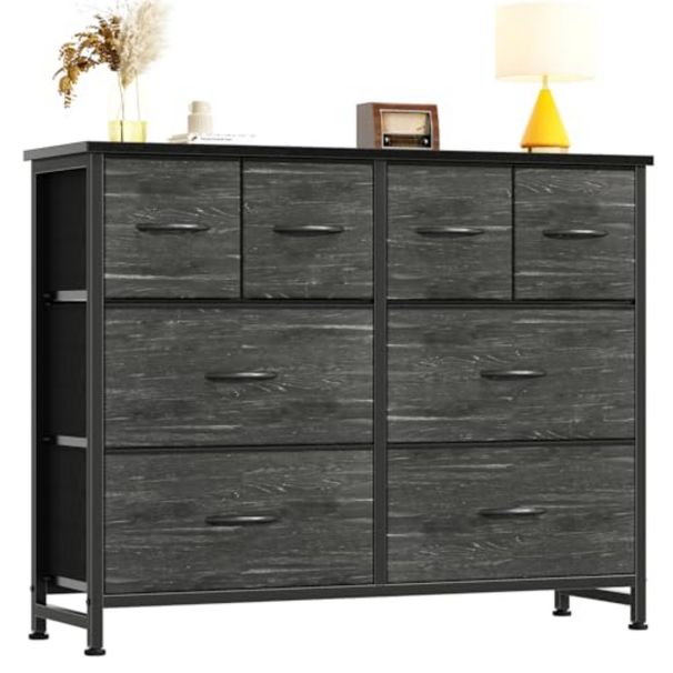 A Spacious Storage Rack With 8 Fabric Drawers Suitable For A Cloakroom, A TV Cabinet With A Wooden Tabletop And Frame_maomaolike.com