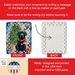 Black Labrador Retriever Christmas Reindeer Porcelain Ornament Christmas Tree Hanging Decorations For Home Christmas Holiday, Rectangle, Gift, Multicolor_maomaolike.com