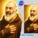 Saint Padre Pio Themed Painting Poster, Warm Glowing Sacred Portrait Poster, Serene Spiritual Artwork, Ideal For Home Prayer Space And Church_maomaolike.com