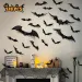 100pcs Bats Halloween Decorations: Halloween Bats Wall Décor Bat Stickers Decals PVC 3D Wall Bat Scary Stickers Halloweens Party Decorations Indoor Outdoor DIY Home Window Door Décor_maomaolike.com