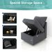 Livelylodge Modular 3-Seat Sofa With Wooden Frame And Pull-Out Bed, Convertible Sectional Sofa For Living Room, Available In Black, White, And Gray 85" L X 30.5" W X 34" H._maomaolike.com