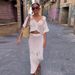 Women's Clothing lazy style fashion hollow slim high waist skirt suit _maomaolike.com
