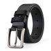 HOT Men's PU LeatherAlloy Square Pin Buckle Business Leisure Male Famous Brand Designer Jeans Black Brown Belts for Men_maomaolike.com