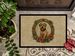 Wheaten Terrier Christmas Flowers Doormat Front Door Mat Indoor Outdoor Rugs For Entryway, Non Slip Washable Low Pile, 24H X 36W_maomaolike.com