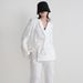 Women's Clothing new fashion brand double breasted three dimensional flower patchwork suit + high waisted flared pants two piece suit for women_maomaolike.com