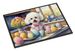 Decorating Easter Bichon Frise Doormat Front Door Mat Indoor Outdoor Rugs For Entryway, Non Slip Washable Low Pile, 24H X 36W_maomaolike.com