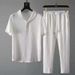 Men's Casual Suit Thin High-End Sports Suit Men's Fashion Short-Sleeved Trousers _maomaolike.com