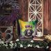 Curly-Coated Retriever King Of Mardi Gras Throw Pillow Machine Washable, Indoor Outdoor Decorative Pillow For Couch, Bed Or Patio, 18Hx18W_maomaolike.com