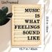 Music Quote Painting Poster, Vintage Sheet Music & Inspirational Text Poster, Artistic Wall Decor Ideal For Music Room, Home Studio_maomaolike.com