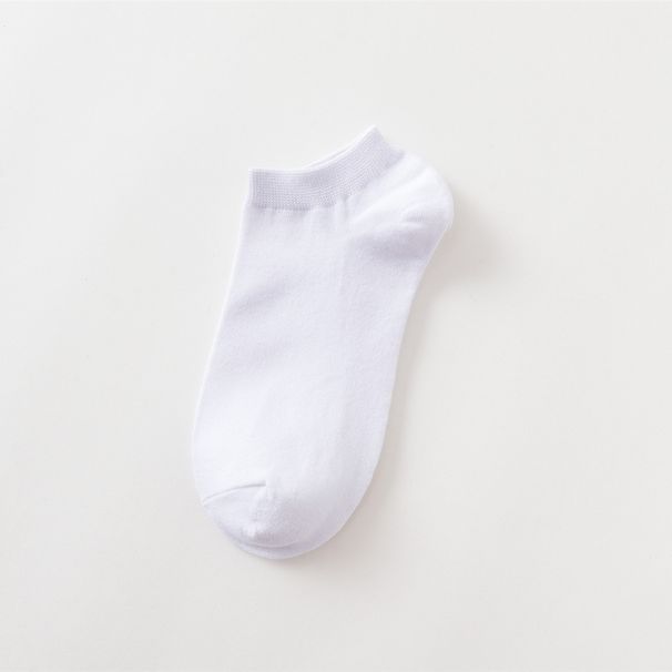 Solid color men's classic black and white socks men's business tube cotton socks cotton socks breathable comfortable invisible socks_maomaolike.com