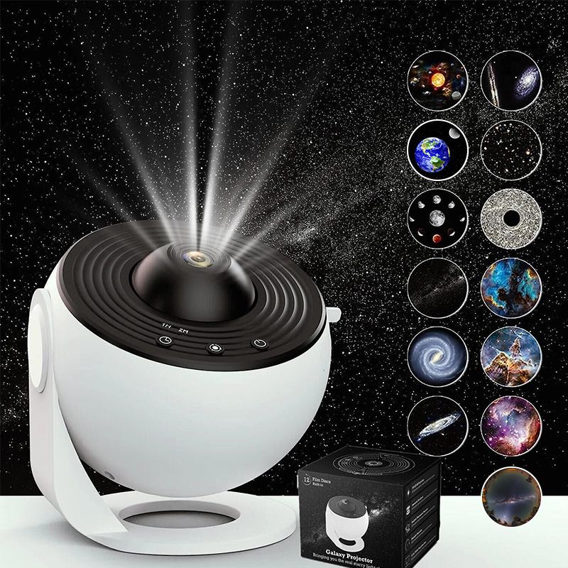 Globe Galaxy Sky With 13 High-Definition Film Sheets For Bedroom And Living Room Starry Atmosphere Projection Lamp_maomaolike.com