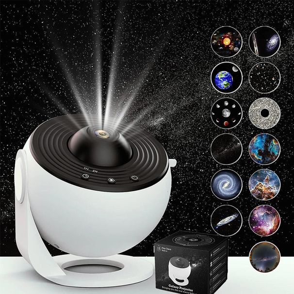 Globe Galaxy Sky With 13 High-Definition Film Sheets For Bedroom And Living Room Starry Atmosphere Projection Lamp_maomaolike.com