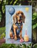 Bloodhound Happy Birthday Garden Flag Mailbox Flag Decorative Yard Flag Banner Outside Patio Artwork Yard Flower Beds, Garden Size, Multicolor_maomaolike.com