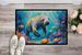 Summer Manatee Doormat Front Door Mat Indoor Outdoor Rugs For Entryway, Non Slip Washable Low Pile, 24H X 36W_maomaolike.com