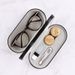 Unisex Wood grain double box contact lens companion box set Frame mirror box Double box dual purpose storage glasses case_maomaolike.com