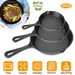 3Pcs Pre-Seasoned Cast Iron Skillet Set 6/8/10in Non-Stick Oven Safe Cookware Heat-Resistant Frying Pan_maomaolike.com
