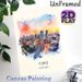 Cali Colombia Cityscape Painting Poster, Soft Watercolor Vibrant Sunset Urban Skyline Poster, Charming Urban Scenery Ideal For Home And Office Wall_maomaolike.com