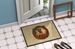 Irish Terrier Christmas Flowers Doormat Front Door Mat Indoor Outdoor Rugs For Entryway, Non Slip Washable Low Pile, 24H X 36W_maomaolike.com