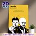 Othello Themed Painting Poster, Minimalist Black & White Illustration Poster, Featuring Classic Shakespearean Quote, Ideal For Study, Living Room And_maomaolike.com