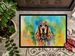 Cocker Spaniel Hippie Dawg Doormat Front Door Mat Indoor Outdoor Rugs For Entryway, Non Slip Washable Low Pile, 24H X 36W_maomaolike.com